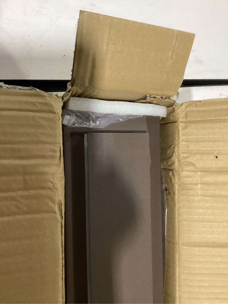 Condition photo showing New/Like New for 2 packs brown outdoor wall sconce, exterior lights fixture,waterproof wall lights for house,porch,patio,modern outdoor lights,outdoor wall lighting,3000k warm white,15.7in brown-modern shadow design 15.7in(40cm)-2 pcs