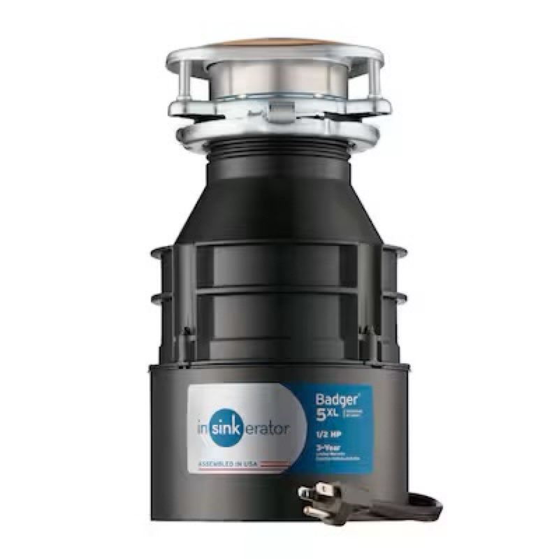 InSinkErator BADGER 5XL 1/2-HP DISPOSER W/CORD