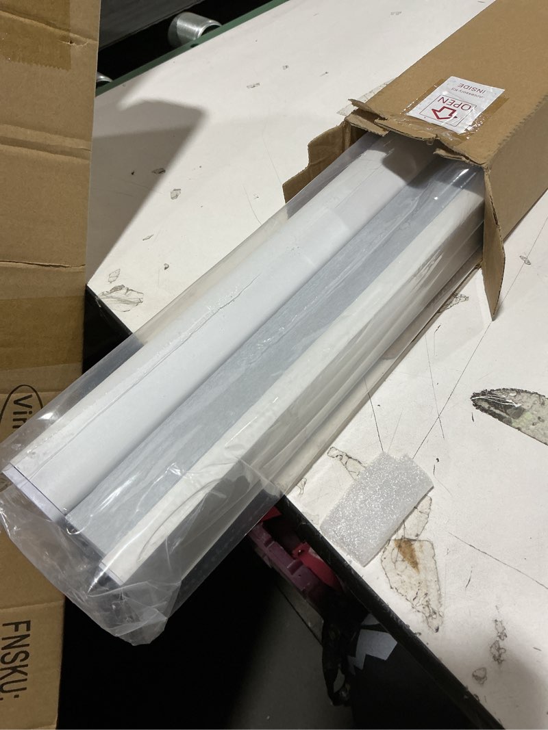 Condition photo showing New/Like New for joydeco no tools no drill window blinds for indoor windows, blackout shades cellular shades cordless, no drill blinds for windows, window shades for home, bedrooms, doors (white, 47" w x 64" h) white - no drill design 47"w x 64"h