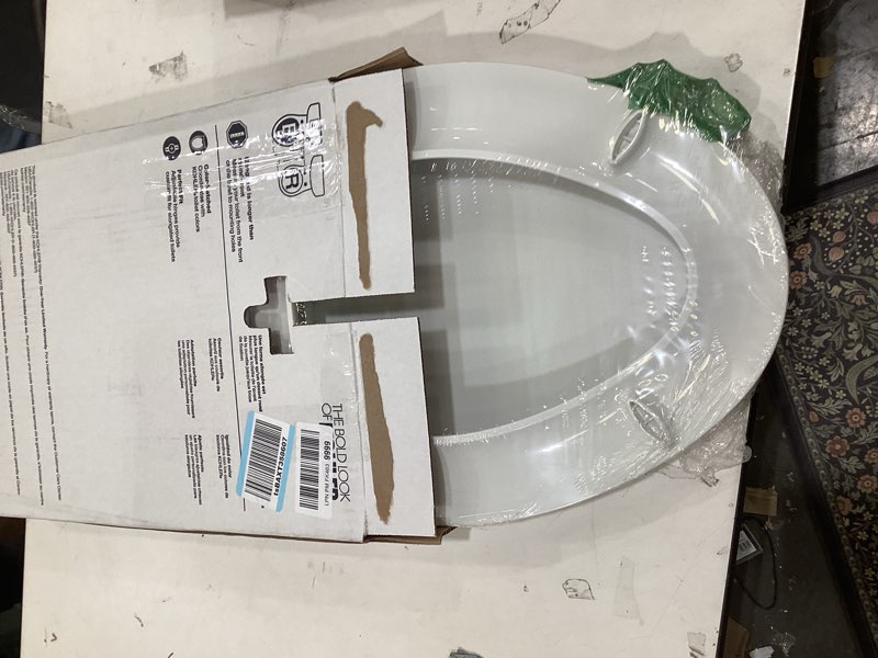 Condition photo showing Good Condition for KOHLER 4636-RL-0 Cachet ReadyLatch Elongated Toilet Seat Slow Close, Soft Close Toilet Seat Quiet Lid, Contoured Grip-Tight Bumpers Installation Hardware, Apartment Essentials, White White Elongated Ready Latch
