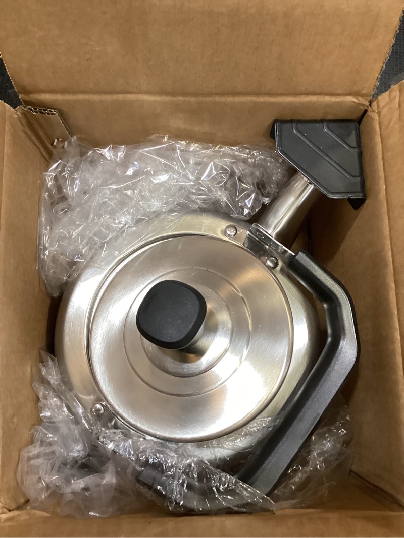 Condition photo showing Good Condition for gedo stainless steel whistling tea kettle, 304 food grade, large capacity, stovetop kettle for gas stove and induction cooktop (4l/4.22qt)