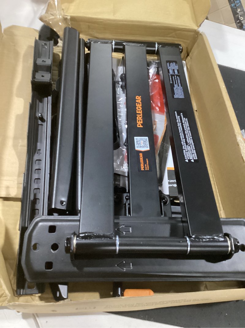 Condition photo showing Good Condition for perlegear corner tv wall mount long arm tv mount bracket for 37-75 inch tvs-full motion wall mount with 32.37” extension & swivel articulating arm & tilt, max vesa 600x400mm, holds up to 100 lbs fits 37-75'' tvs / max 600x400mm