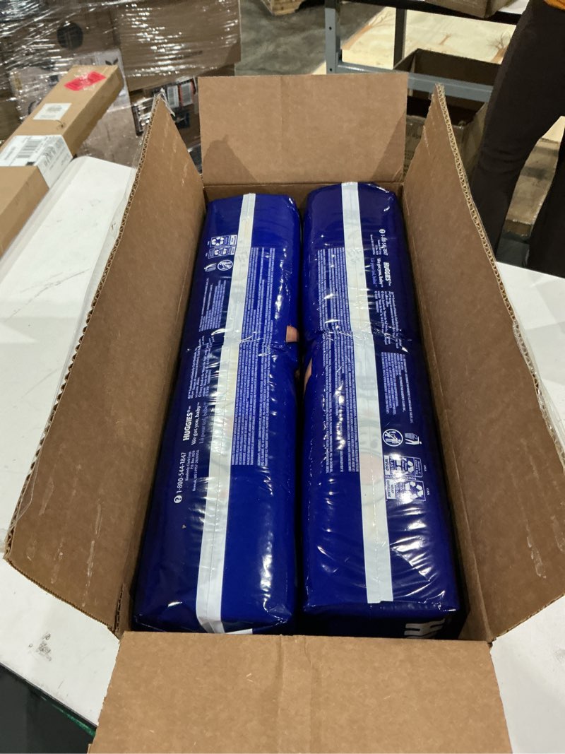 Condition photo showing New/Like New for huggies size 6 overnites baby diapers: overnight diapers, size 6 (35+ lbs), 84 ct (2 packs of 42), packaging may vary size 6 84