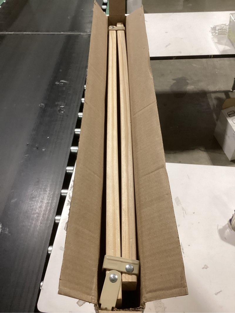 Condition photo showing Good Condition for Evenflo Walk-Thru Top of Stairs Baby Gate, Natural Wood