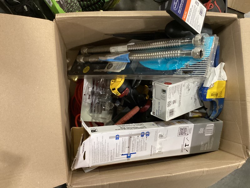 Condition photo showing As Is for assorted small tools screws,latches,and home 