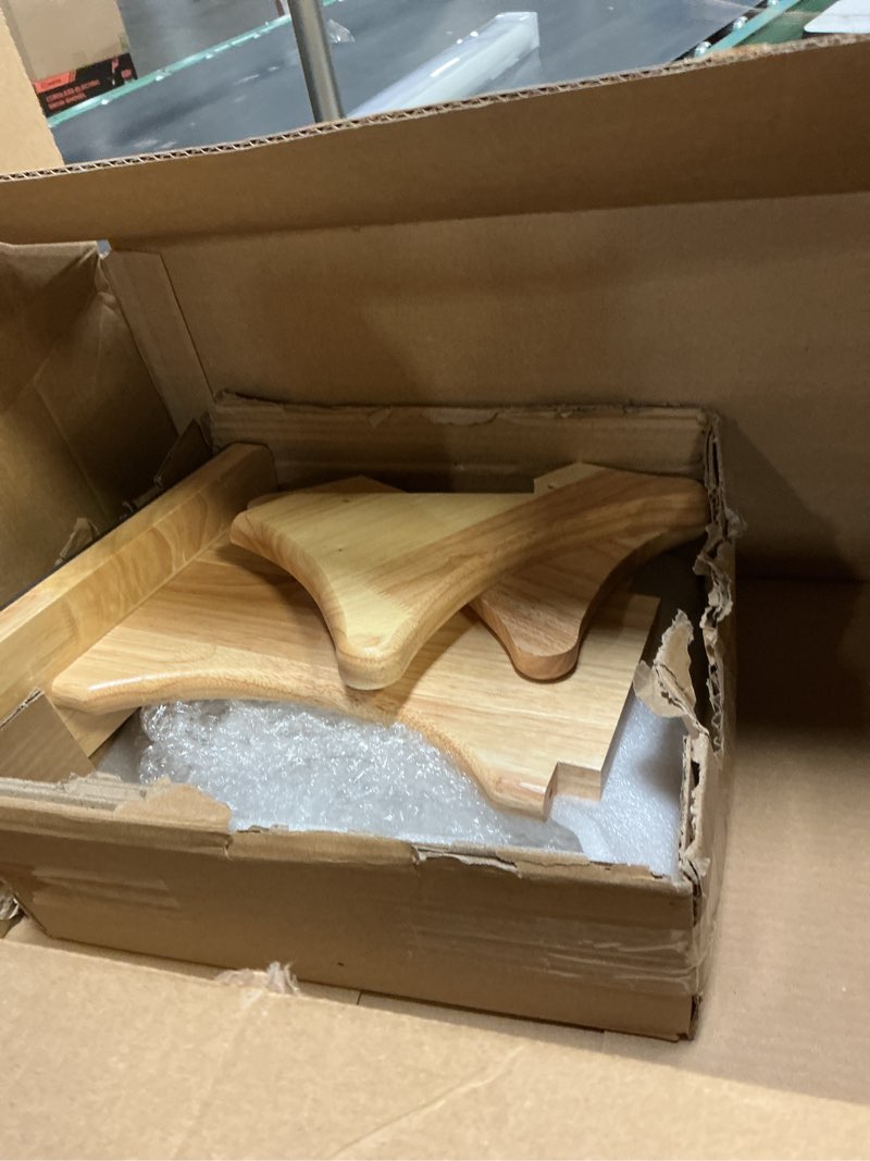 Condition photo showing Good Condition for Cheer Balance Trainer 12.4 x 13.4 Inch Cheer Flyer Stand Wooden Cheerleading Balance Trainer Essentials Rotating Equipment for Adult Promote Flexibility Core Strength Coordination