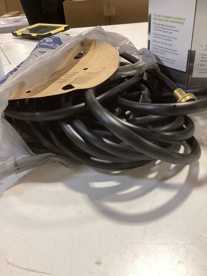 Condition photo showing As Is for teknor apex soil soaker 3/8-in x 50-ft vinyl black coiled hose