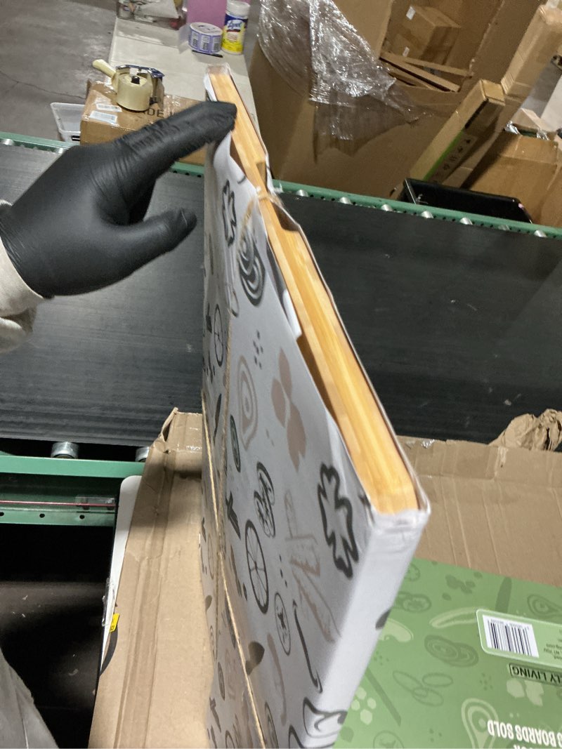 Condition photo showing Good Condition for Massive Extra Large Cutting Board for Kitchen 30 X 20 for Christmas - Heavy Duty Bamboo Chopping Boards for Meat, Veg & Charcuterie - Large Wooden Stove Top & Countertop (30" x 20") 30"L x 20"W