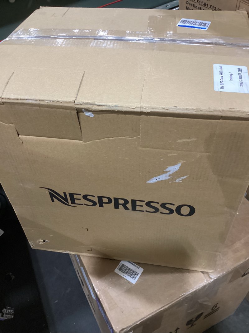 Condition photo showing New/Like New for De'Longhi Nespresso Vertuo Plus Coffee and Espresso Maker by De'Longhi, Grey with Aeroccino Milk Frother Machine + Frother Gray