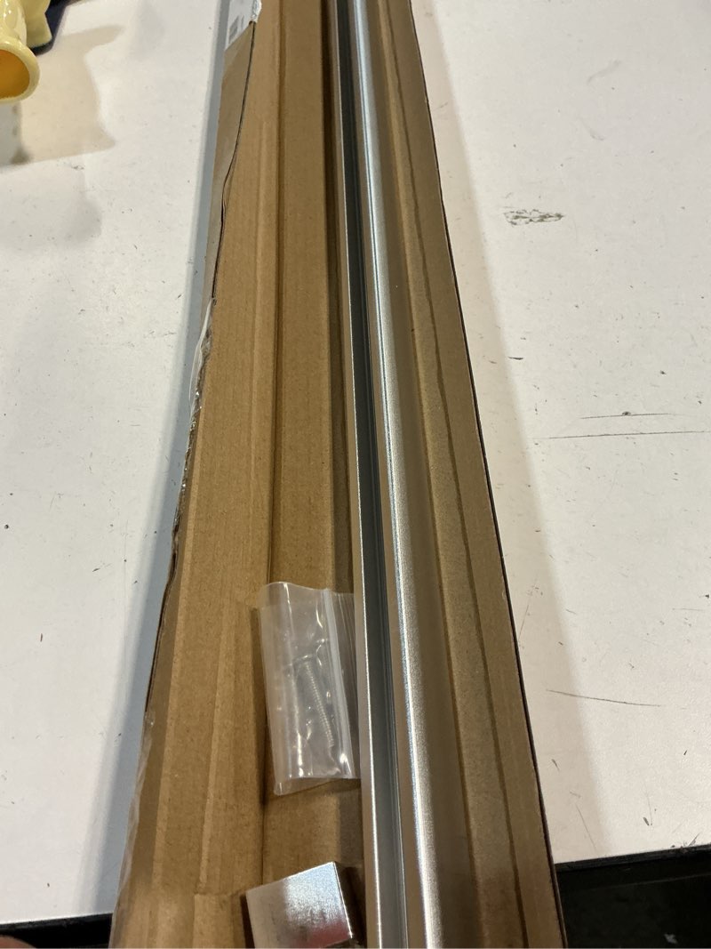 Condition photo showing Good Condition for glass shower door towel bar 25" bright chrome compatible with alumax basco sliding shower door handle replacement with silver transparent brackets,fits framed shower/tub enclosure doors up to 26" wide 25" chrome towel bar