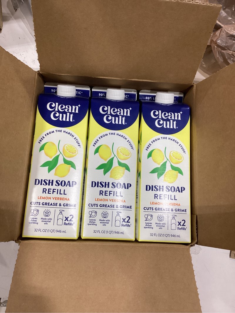 Condition photo showing New/Like New for Ultra Concentrated Liquid Laundry Detergent Soap, 192 loads (96 oz), 90% Less Plastic, No Harsh Chemicals, Free & Clear, Defeats Stains & Odors, Eco-friendly, HE/Standard Compatible Fragrance Free 32 Fl Oz (Pack of 3)