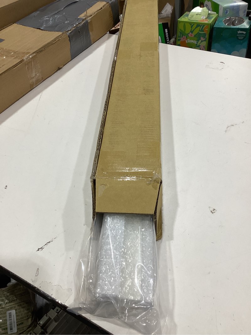Condition photo showing New/Like New for DEZ FURNISHINGS Cordless 1" Light Filtering Cellular Shade, 29"W x 64"H, White White 29"W x 64"H