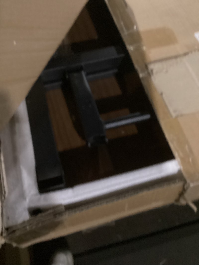 Condition photo showing New/Like New for TEMI Small Computer Desk Folding Table - 35.8" Foldable Office Desk, No Assembly, Perfect for Small Spaces in Bedroom, Dorm, or Apartment, Portable Mini Desk or Study Table with Compact Design, Walnut 35.8 Inch NO Power Outlets Dark Walnut