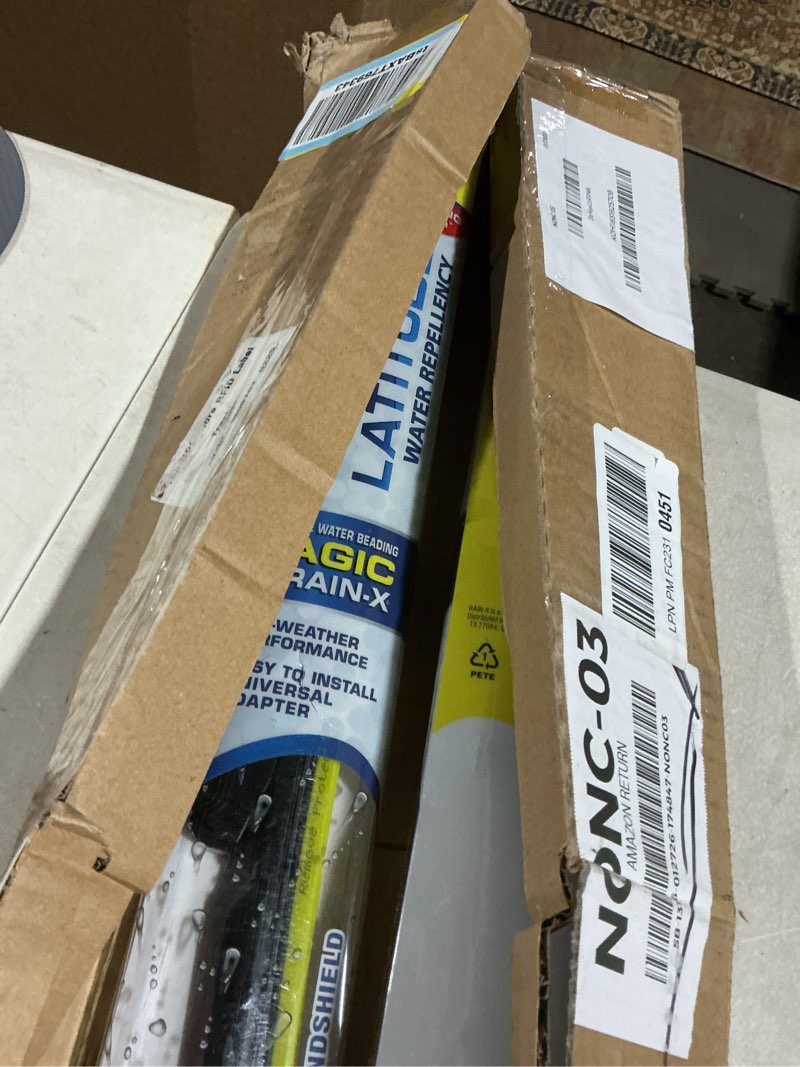 Condition photo showing As Is for Rain-X 810163 Latitude 2-In-1 Water Repellent Wiper Blades, 26" and 16" Windshield Wipers (Pack Of 2), Automotive Replacement Windshield Wiper Blades With Patented Water Repellency Formula