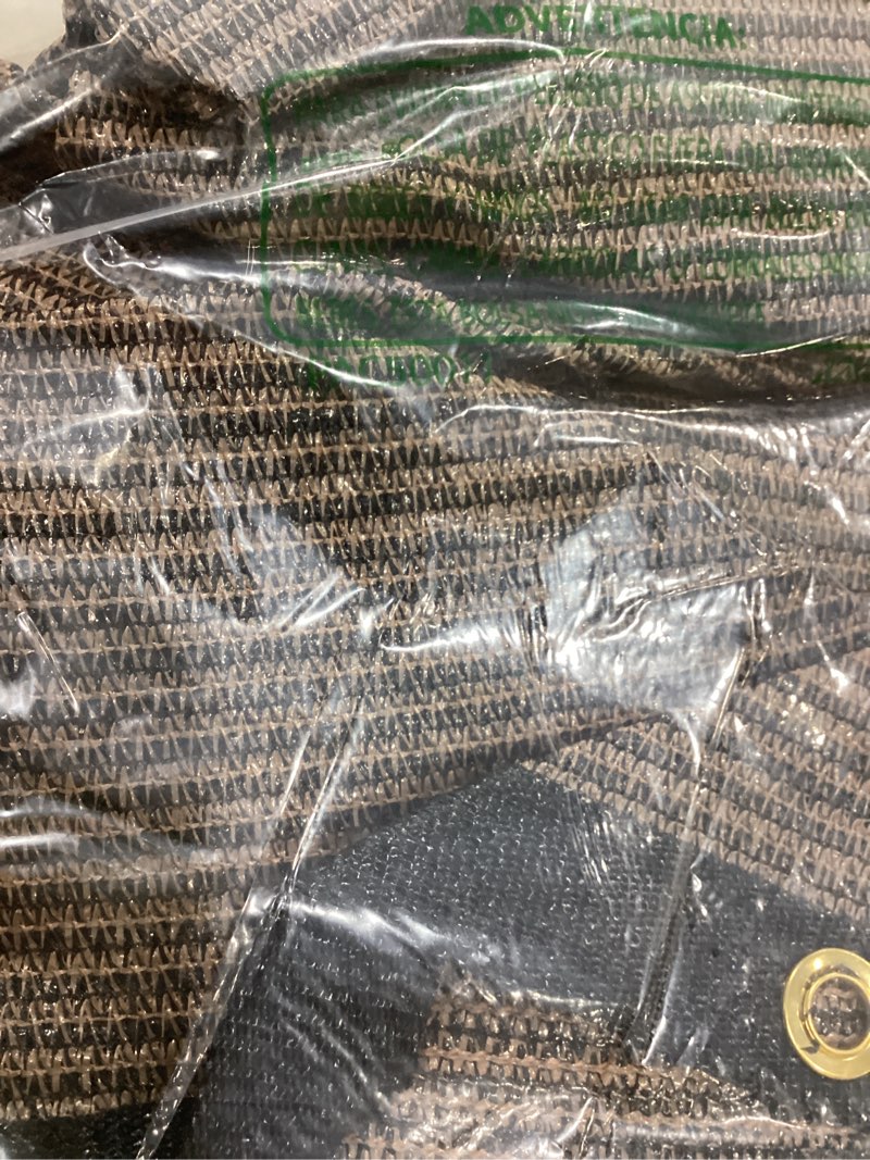 Condition photo showing Good Condition for icover 5x25ft privacy screen fence, outdoor fencing panels, garden windscreen mesh shade sail net barrier, include reinforced bindings and brass grommets cable zip ties, brown 5x25ft brown