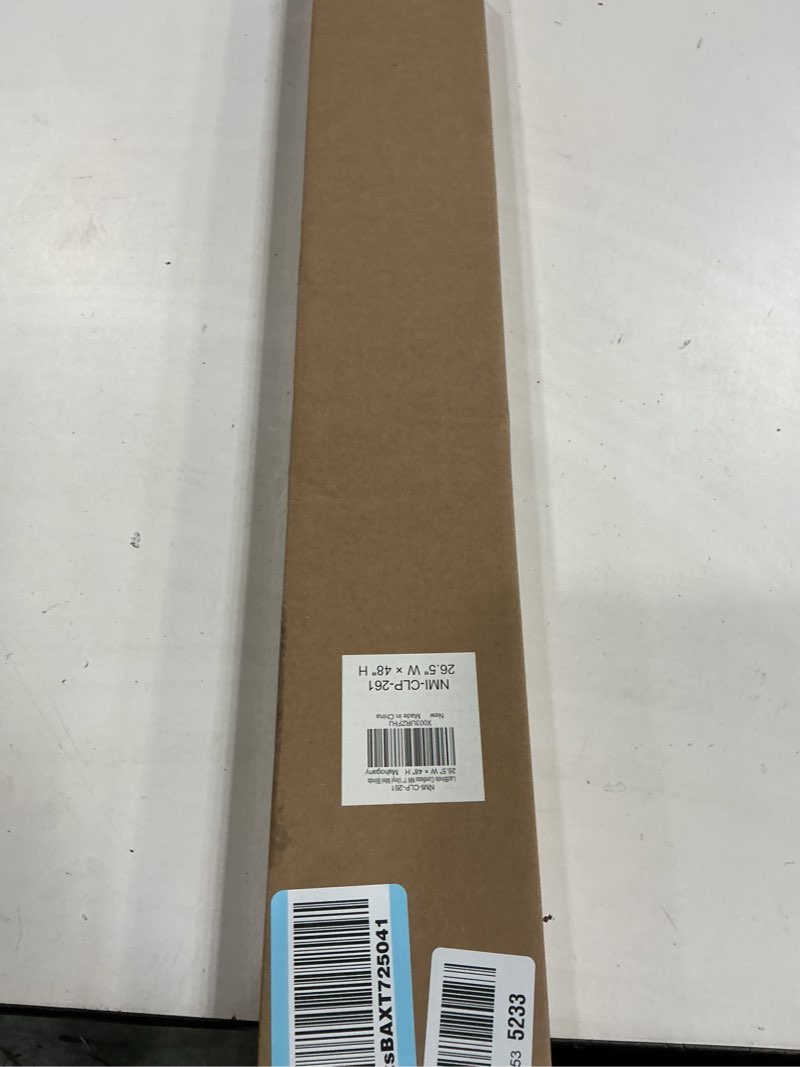 Condition photo showing New/Like New for lazblinds no tools no drill 1" vinyl mini blinds, cordless blinds for windows, light filtering horizontal window blinds & shades, 20" w x 64" h, mahogany cordless-mahogany 20" w x 64" h