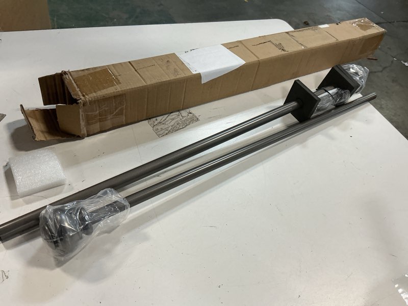 Condition photo showing Good Condition for H.VERSAILTEX Window Curtain Rods for Windows 28 to 48 Inches Adjustable Decorative 3/4 Inch Diameter Single Window Curtain Rod Set with Classic Finials, Nickel