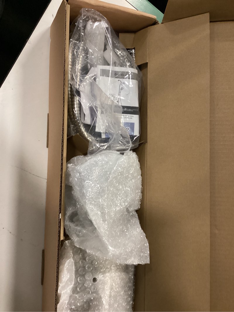 Condition photo showing New/Like New for High Pressure Handheld/Rain 82-mode 3-way Shower Head Combo with 25.75" Adjustable Drill-free Stainless Steel Slide Bar, Pet & Tub Power Wash and Anti-clog Nozzles, with 5ft Hose - Brush Nickel