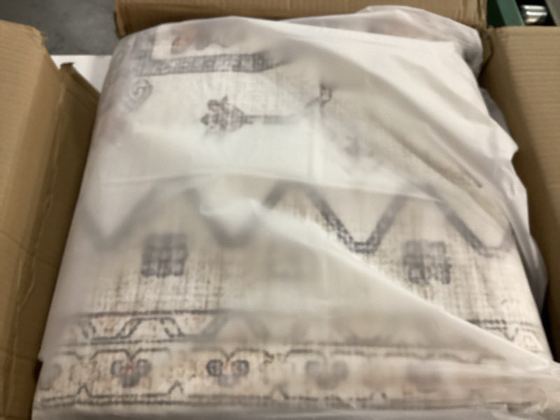 area rugs for living room - 9x12, boho non-slip low pile carpet machine washable rugs for bedroom, f