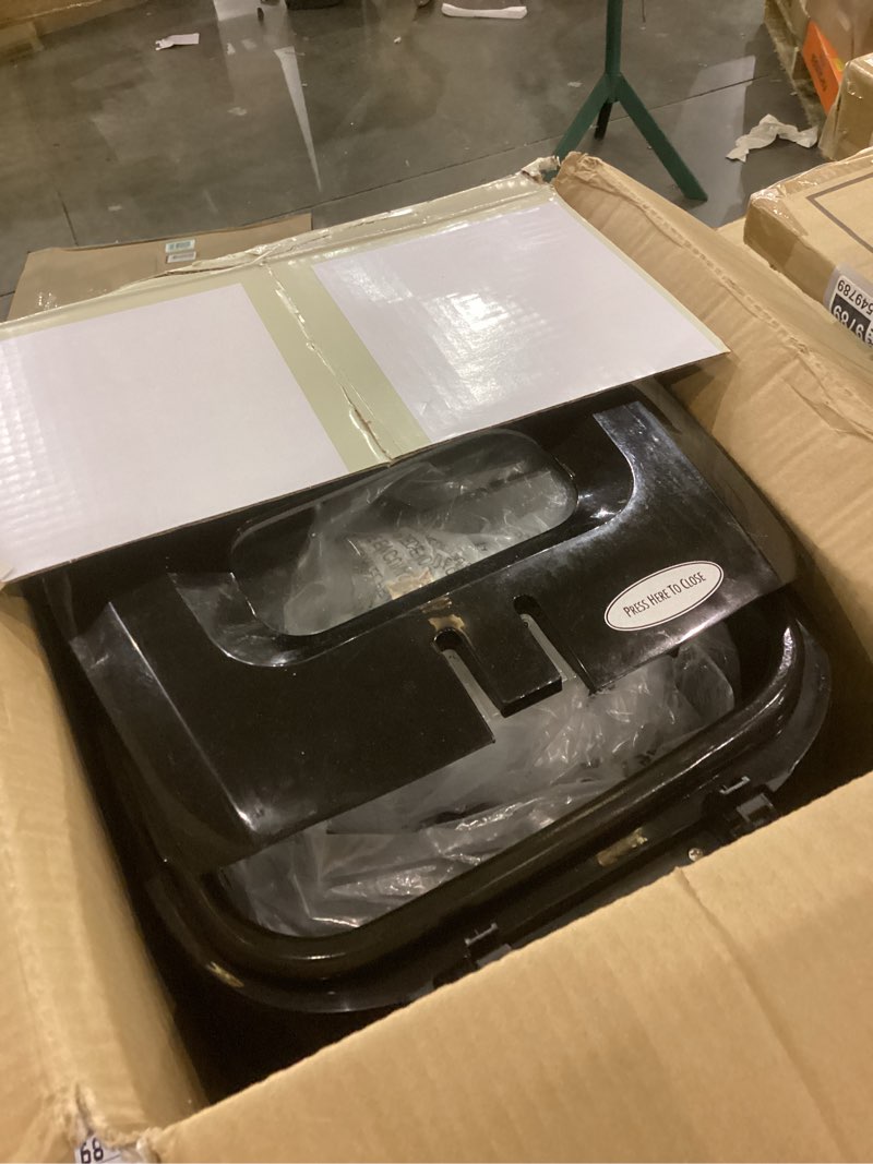 Condition photo showing As Is for Hamilton Beach Cool Touch Electric Deep Fryer with Basket and Lid, 2 Liters / 8 Cups Oil Capacity, Adjustable Temperature, 1500 Watts for Fast Heat-up, viewing Window Easy to Clean, Black (35021)