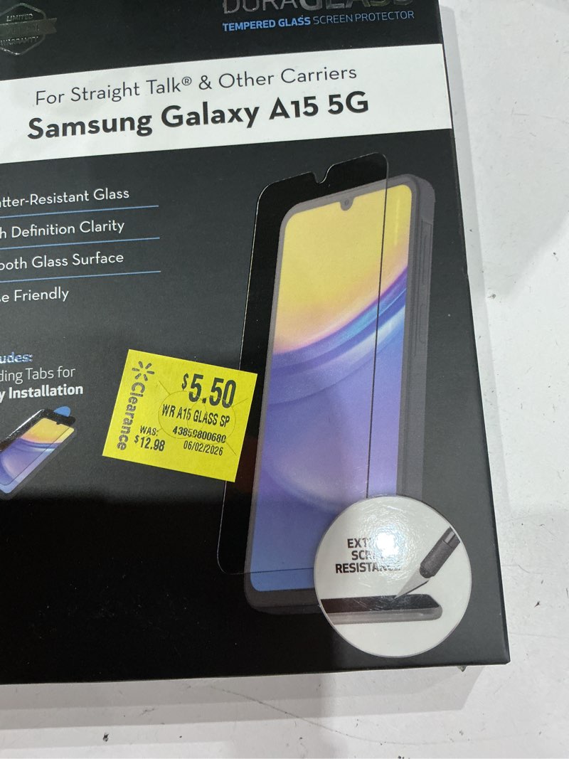 Condition photo showing New/Like New for duraglass tempered glass screen protector for samsung galaxy a15 5g
