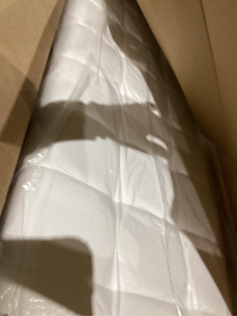 Condition photo showing Good Condition for Apicizon 44.5”Ottoman Bench, Modern Faux Leather Bedroom Bench with Square Pull Point Design, Modern Cushion Ottoman Bench for Bedroom, Living Room, Entryway?White