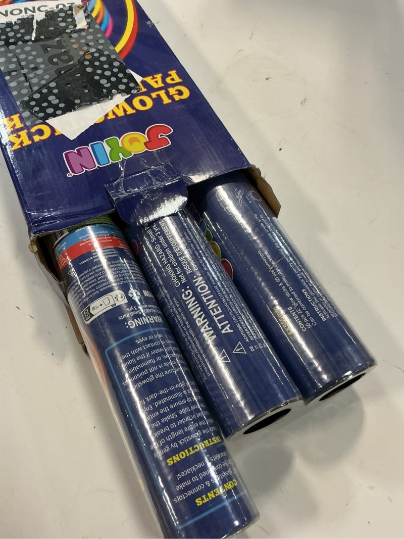 Condition photo showing New/Like New for joyin 300 pack glow sticks, 100ct 22'' necklaces and 200 pcs 8" glow sticks bulk with 300 pcs connectors, bright in the dark party supplies, neon light up, halloween party favors