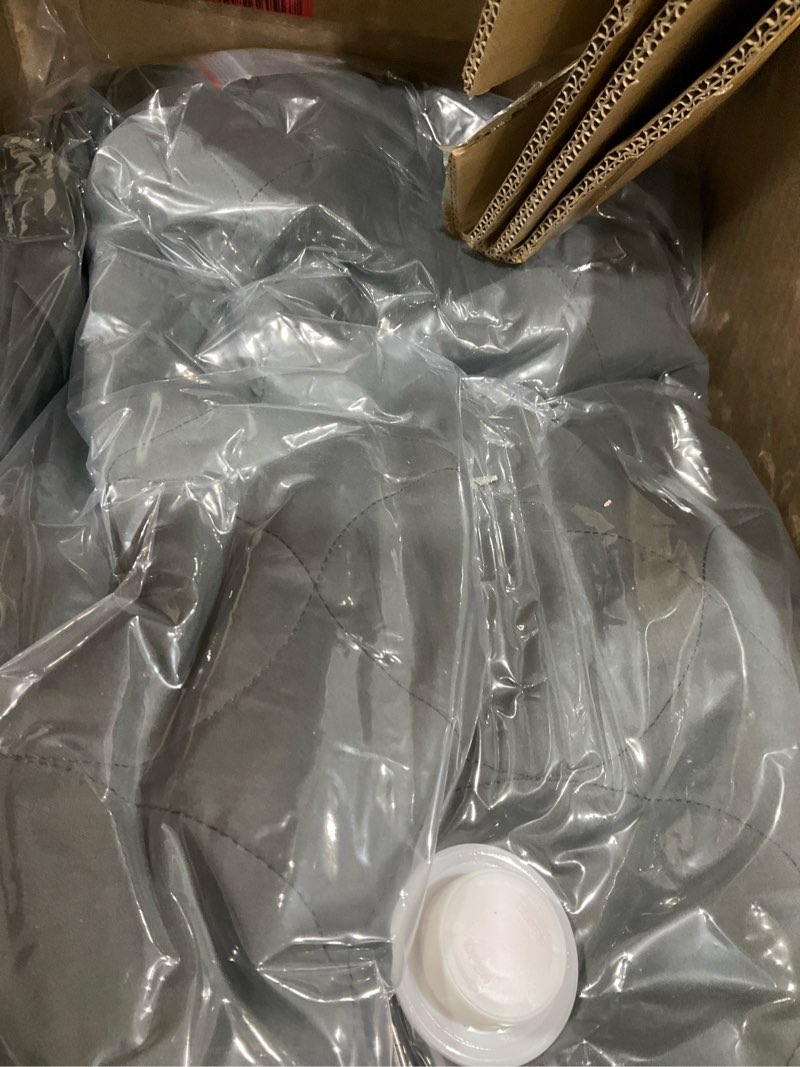 Condition photo showing New/Like New for Heated Mattress Pad King Size, Electric Mattress Pad Cover w/Dual Control 8 Heating Settings, Bed Warmer w/ 4 Auto Shut Off Settings, UL Certified, Deep Pocket, Machine Washable, Dark Grey Dark Grey - Diamond King