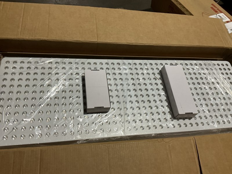 Condition photo showing As Is for bontanny red light therapy stand (only for use 400w-800w infrared therapy panels! not compatible with other brands!) white