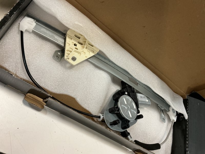 Condition photo showing As Is for front right passenger side power window regulator with motor for:-honda accord 2003 2004 2005 2006 2007, 4 door sedan, 2 pins connector replace# 72210sdaa02 741-307 741307