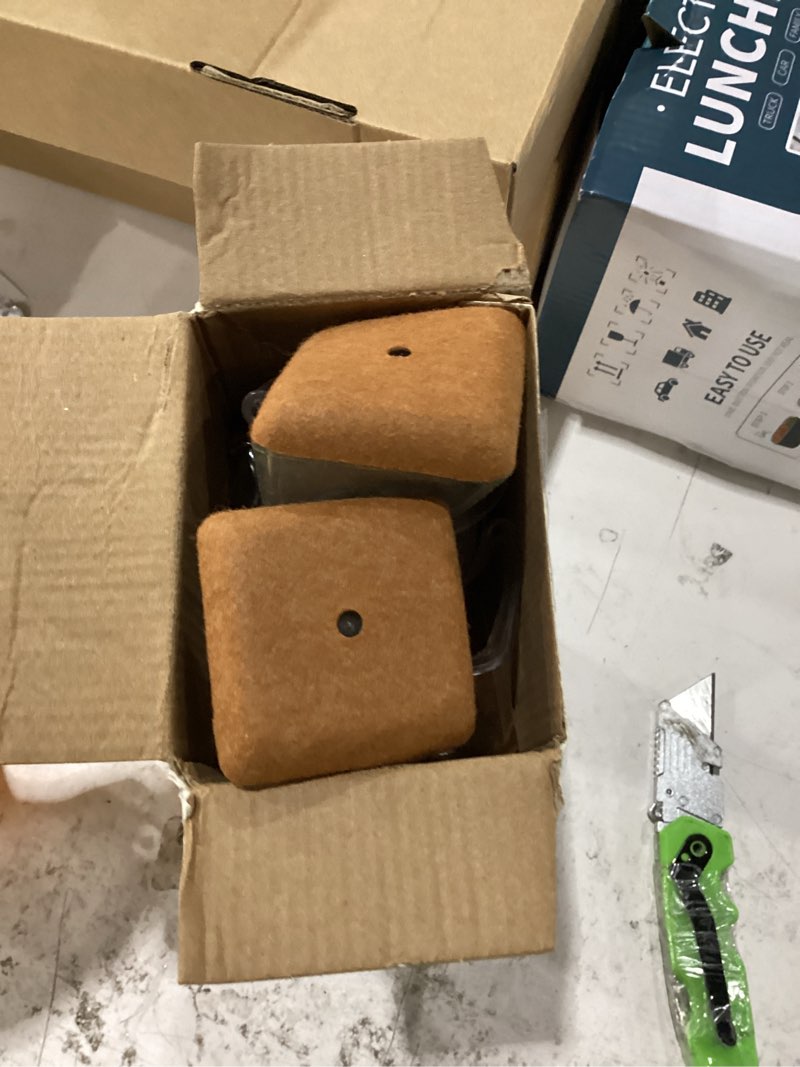 Condition photo showing New/Like New for chair leg floor protectors chair leg protectors for hardwood floors silicone caps felt strengthen bottom protection anti-scratch reduce noise 16 pack clear square xl fit:1-1/2" to 1-3/4" (38-44mm) clear-16pcs square x-large