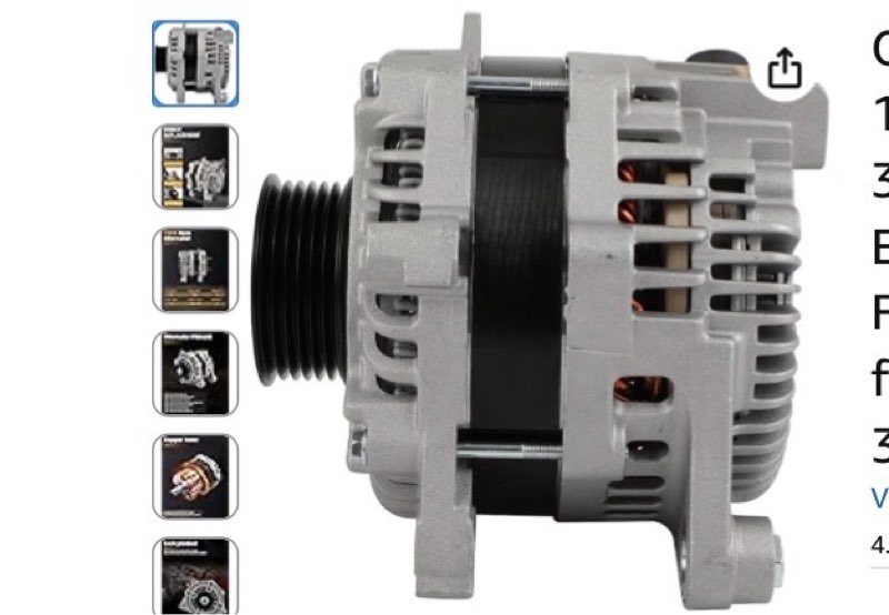 OCPTY Alternators Alternator 11658 2014 for Ford for Edge 3.7L,2013-2019 for Ford for Explorer 3.5L,