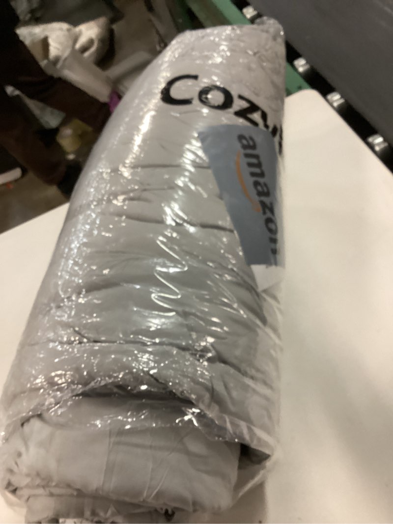 Condition photo showing Good Condition for CozyLux Full Size Comforter Sets Light Grey, 1 piece  Bed in A Bag Gray Comforter Full Size, Pinch All Season Comforter,Light Grey Full