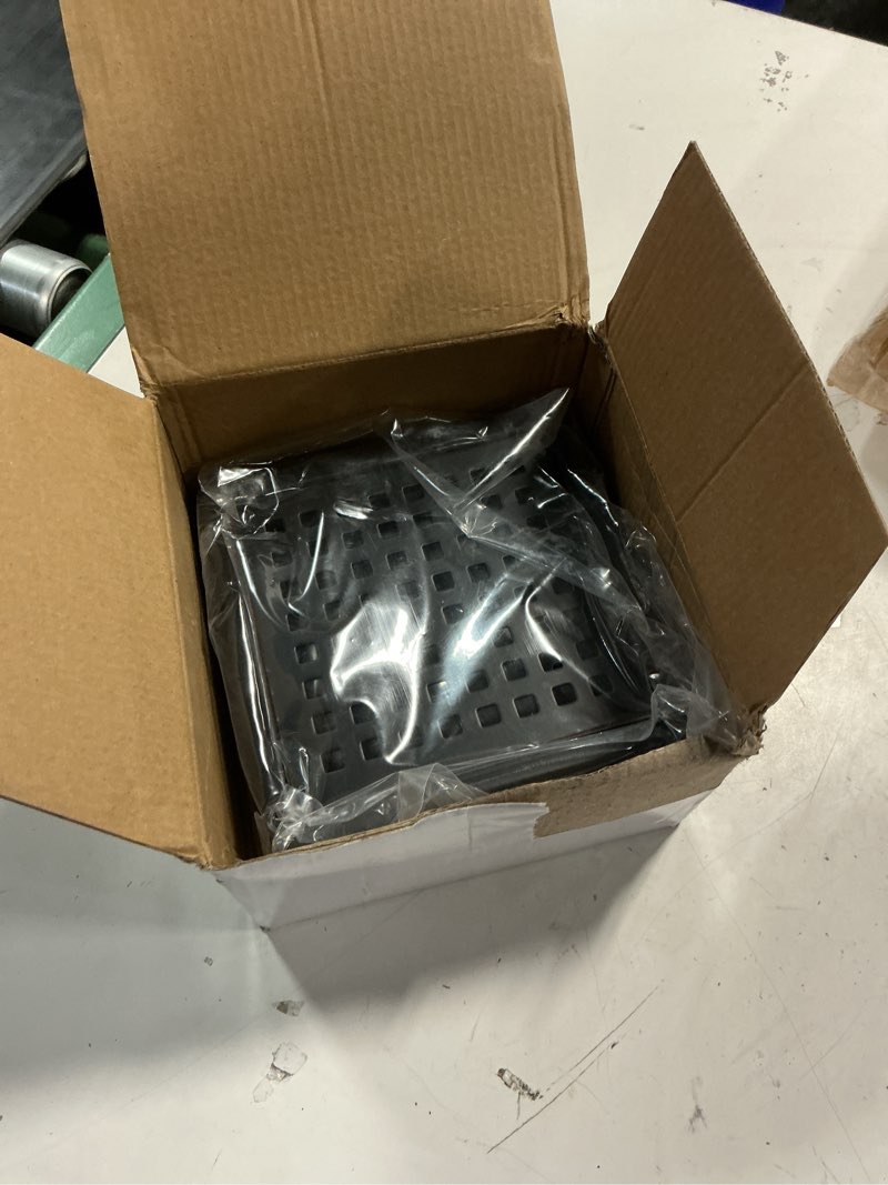 Condition photo showing New/Like New for webang 6 inch square shower floor drain with flange,quadrato pattern grate removable,food-grade sus 304 stainless steel,watermark&cupc certified,oil rubbed bronze 6 inch oil rubbed bronze