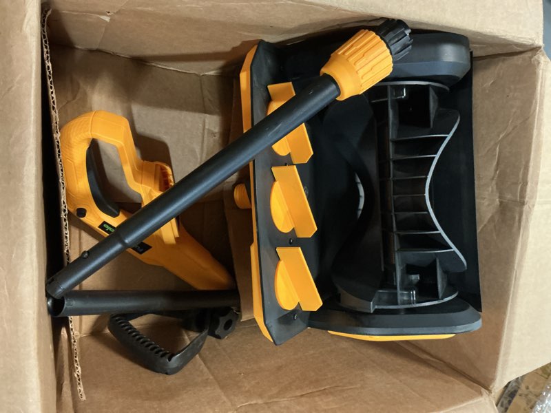 Condition photo showing As Is for 12\" Cordless Snow Shovel Compatible with Dewalt 20V Max Battery(NO Battery) Electric Snow Shovel with Directional Plate & Adjustable Front Handle, Cordless Snow Blower for Driveway/Patio/Sidewalk