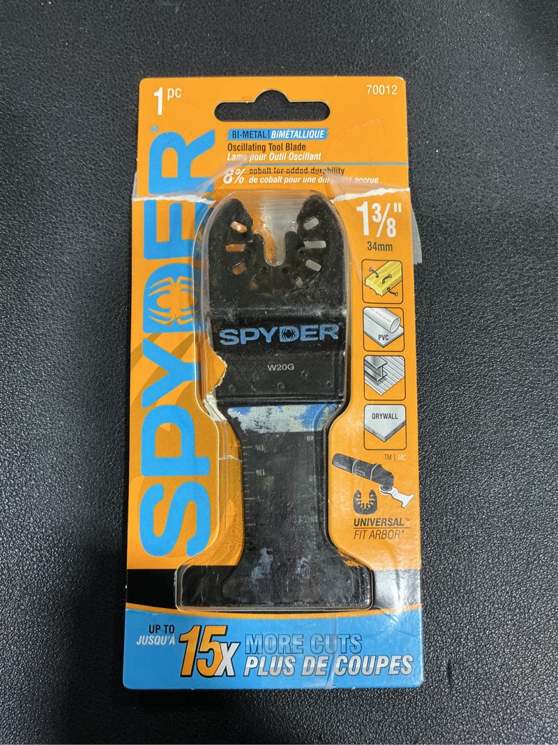 Condition photo showing Good Condition for Spyder Bi-metal Oscillating Tool Blade