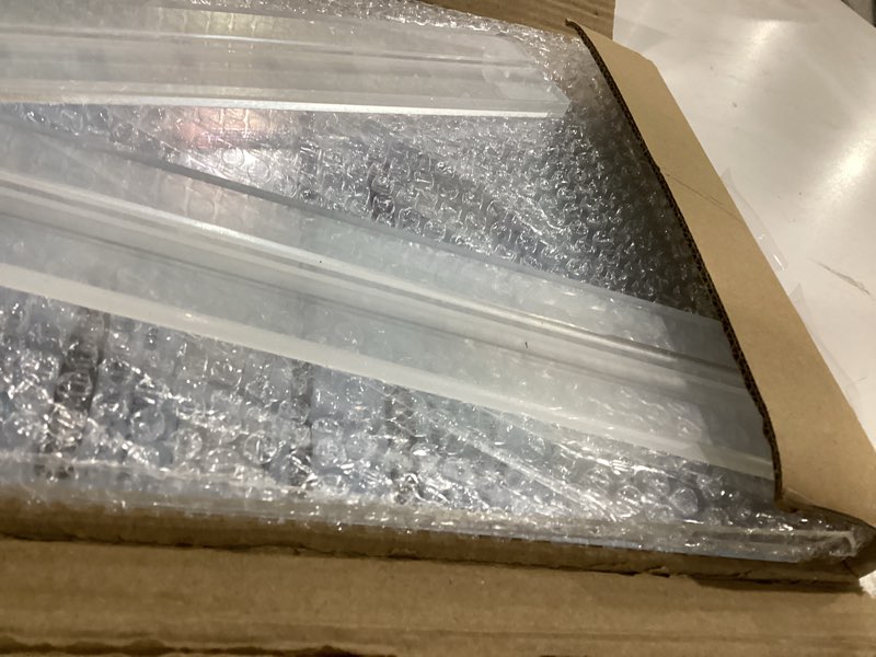 Condition photo showing New/Like New for xydstay 8.5 x 11 acrylic sign holder 2 pack, vertical t shape clear plastic menu holder, table display stand for restaurant, office, school, store and home use 2 pack 8.5x11
