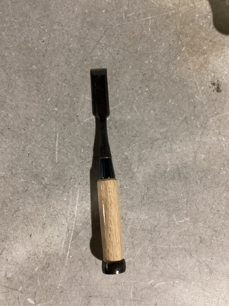 Condition photo showing Good Condition for KAKURI Japanese Wood Chisel for Woodworking 3/4" (18mm), Made in JAPAN, Japanese Chisel Oire Nomi, Razor Sharp Japanese High Carbon Steel Blade, White Oak Wood Handle