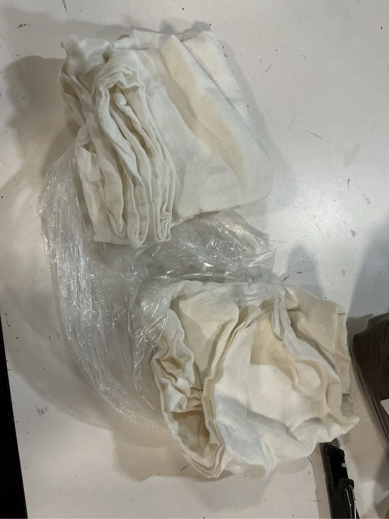 Condition photo showing As Is for quince european linen pillowcase set, king, white