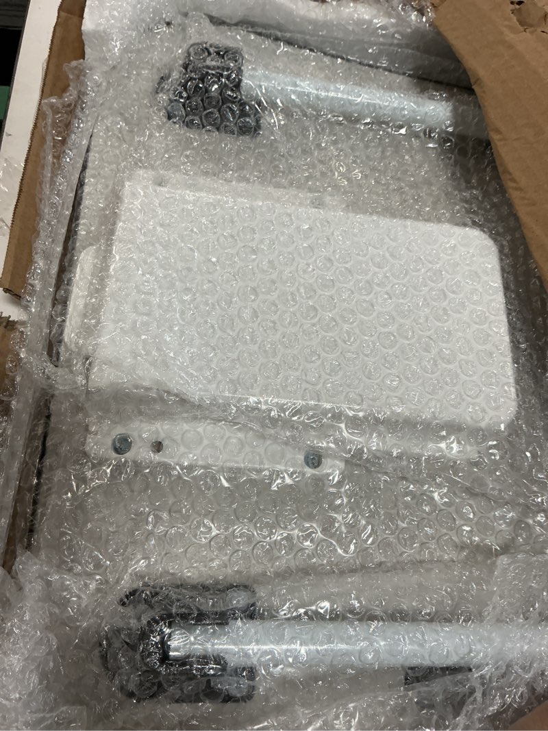 Condition photo showing As Is for Home Office Lap Desk with Storage Drawer, Cup and Phone Holder, Laptop Bed Tray Table, 23.6" Foldable Desk, Laptop Stand for Breakfast, Working, Writing, Gaming and Drawing 23" Black