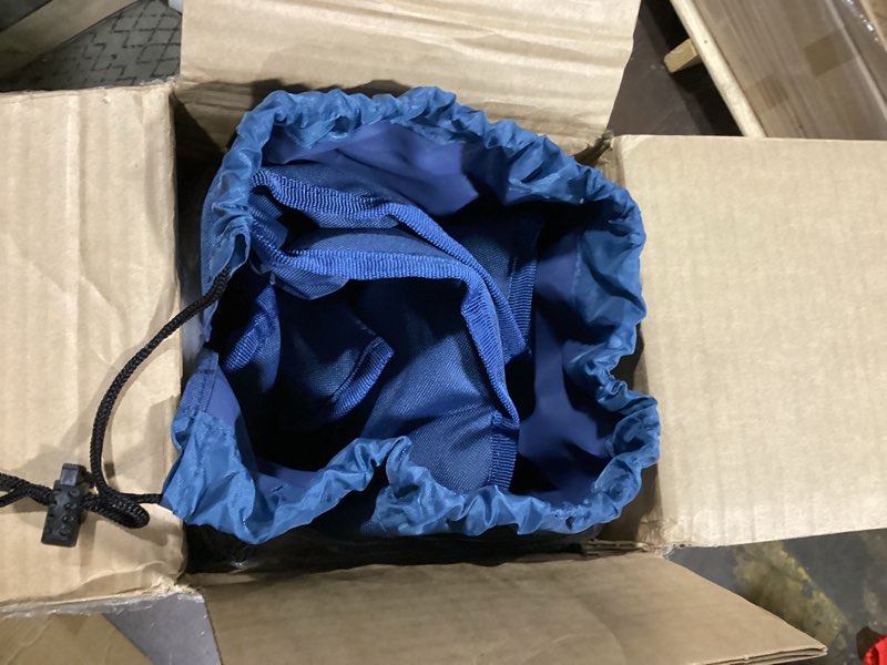 Condition photo showing Good Condition for portal outdoor rocking chair camping folding portable rocker with cup holder side pocket carry bag, support 350lbs (midnight blue) 1 pack-midnight blue-fabric