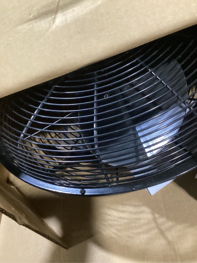 Condition photo showing As Is for Air King 9020 1/6 HP Industrial Grade Wall Mount Fan, 20-Inch,Black