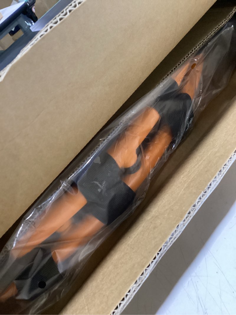 Condition photo showing Good Condition for Ativafit 36inch Mini Toddler Trampoline for Kids Ages 2-6 Indoor Outdoor Folding Small Rebounder Trampoline with Foam Handle Safety Padded Cover Fun for Kids Orange and Blue