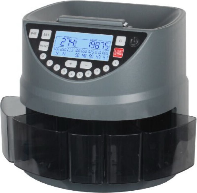 Aneken Money Counter with Mixed Counting Capability and Speed 270 Coins per Minute 09-09-runner26d