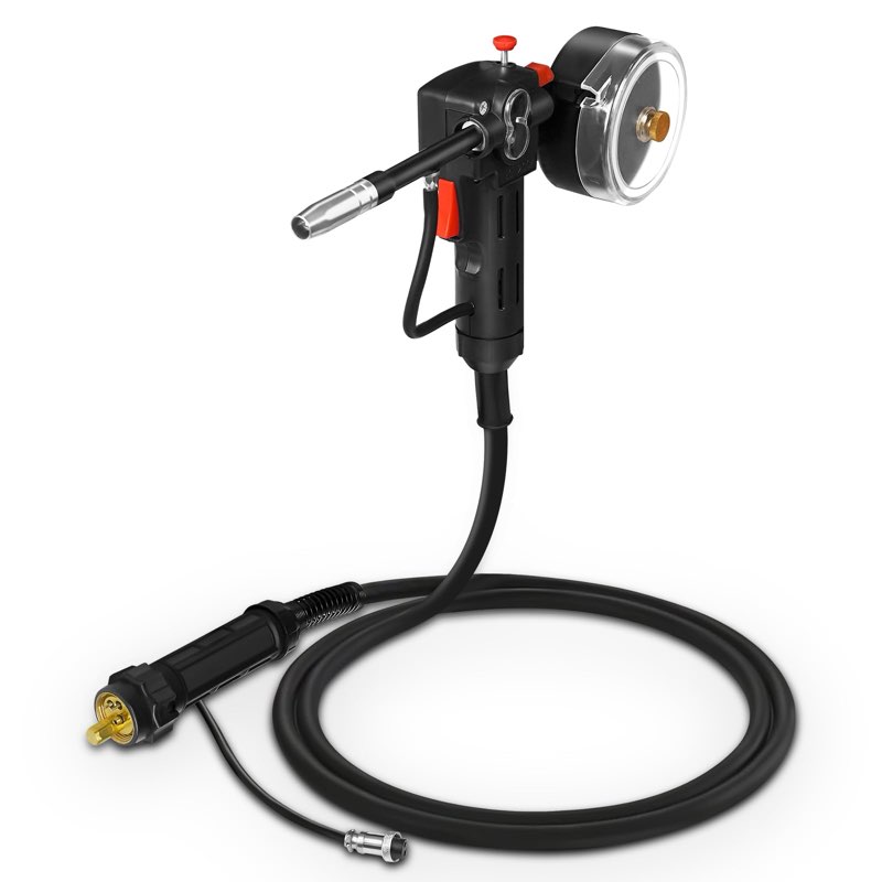 SSIMDER 16ft 200 Amp Spool Gun Aluminum Welding Spool Gun Supports 2 LBS flux cored wire Euro Connec