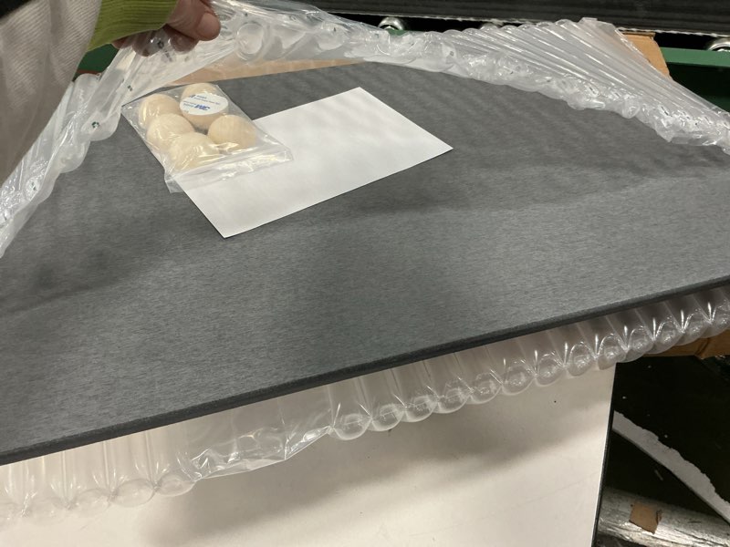 Condition photo showing New/Like New for Large Stone Dish Drying Mat for Kitchen Counter, 24"×16" Quick Dry Super Absorbent Eco-Friendly Diatomaceous Earth Stone Mat with hemisphere wooden feet, Non-slip, Heat Resistant, Multi-purpose mats. 24" x 16"