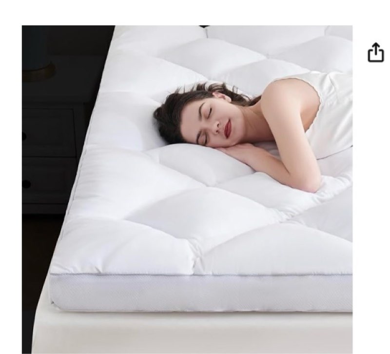 downcool 3 inch king mattress topper, ultra thick and fluffy supportive memory foam mattress topper 
