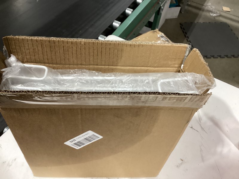 Condition photo showing As Is for similar product not like stock photo similar Honey-Can-Do 3-Tier Heavy-Duty Adjustable Shelving Unit with 250-lb Weight Capacity, White SHF-09619 White