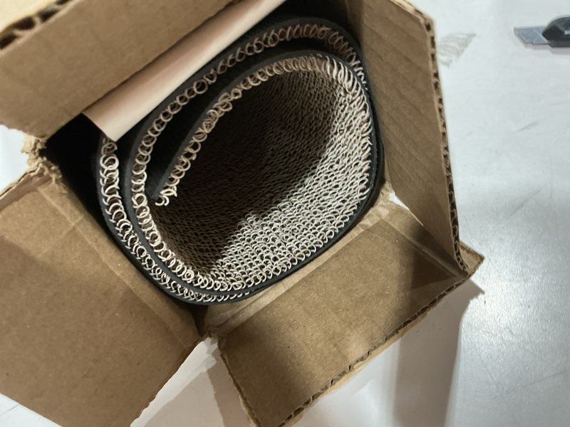 Condition photo showing As Is for Chilewich Martha by Martha Stewart Heathered Shag Doormat in Flax - 18”x28 - Easy Care Welcome Mat - Premium Indoor/Outdoor Tufted Rug for Entry, Kitchen, Bath, Pool with Weatherproof Backing Flax 1'6" x 2'4" (Rectangular)