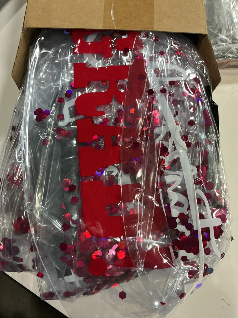 Condition photo showing Good Condition for burgundy red 10 pcs 16 inch 2026 graduation beach balls pool floats inflatable grad beach ball congrats sign bulk prep for grad class of 2026 swimming pool graduation party supplies favors